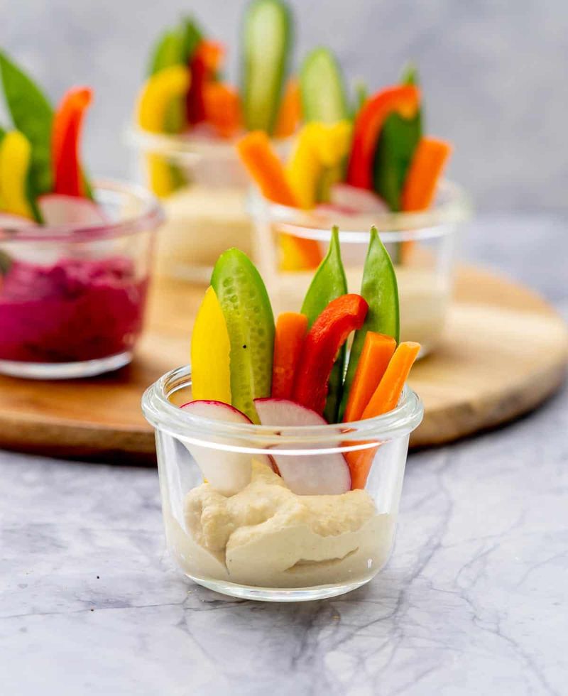 Hummus and Veggie Sticks