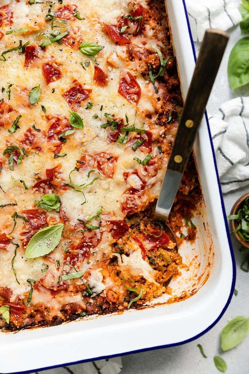 Pizza Quinoa Casserole