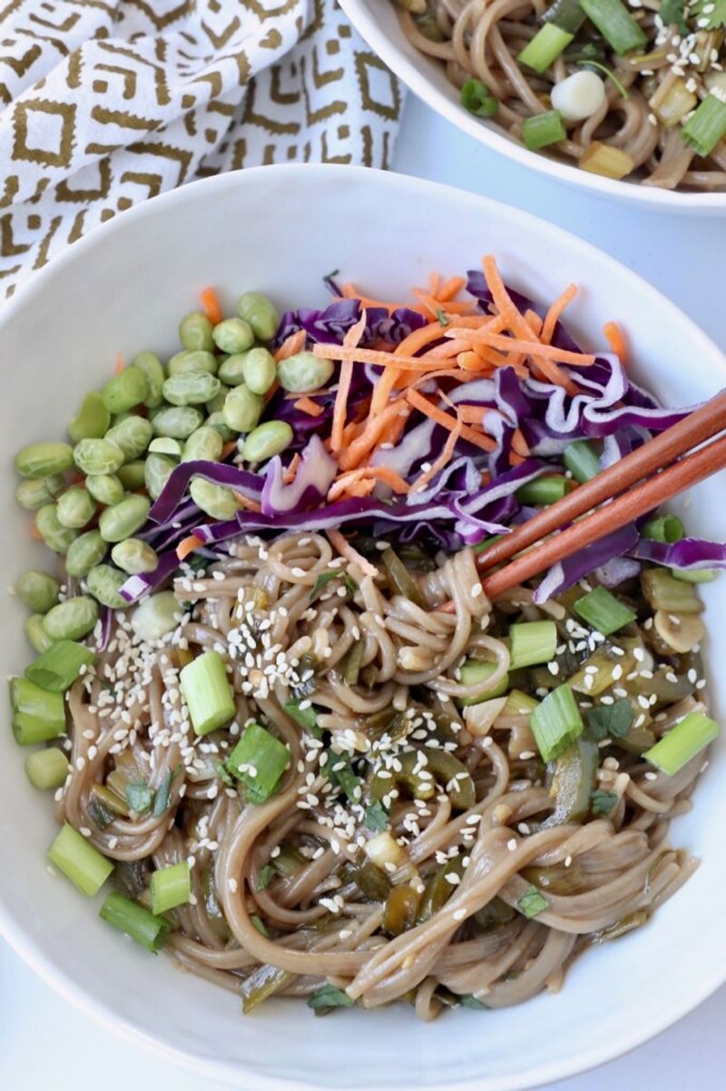 Asian Sesame Falafel Noodle Salad