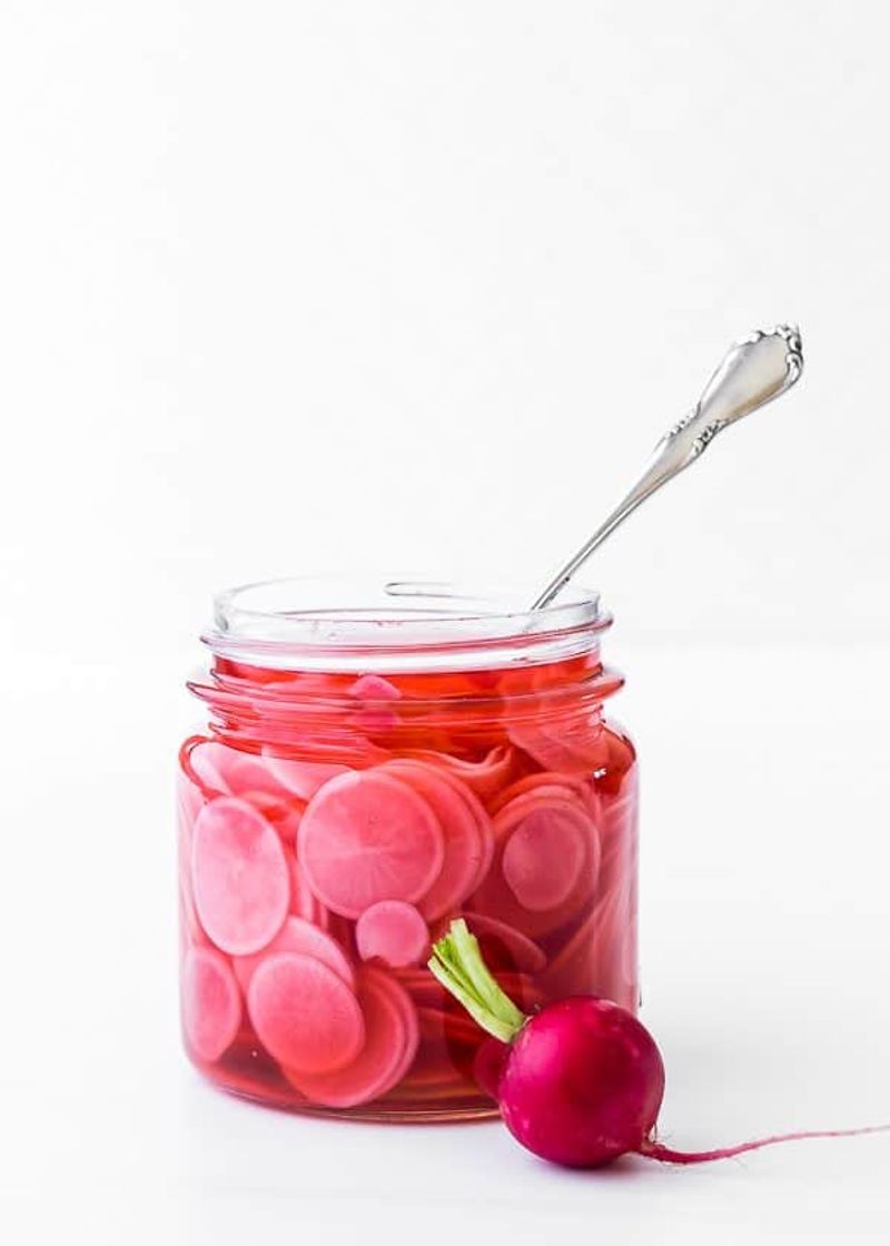 Tangy Pickled Radishes