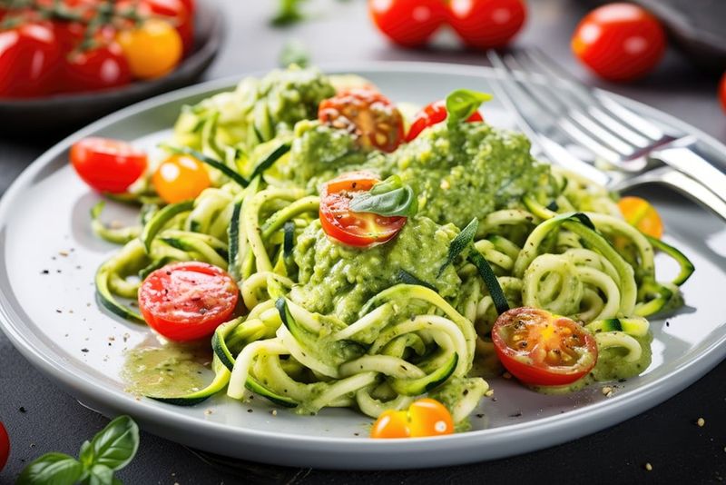Zucchini Noodles with Pesto