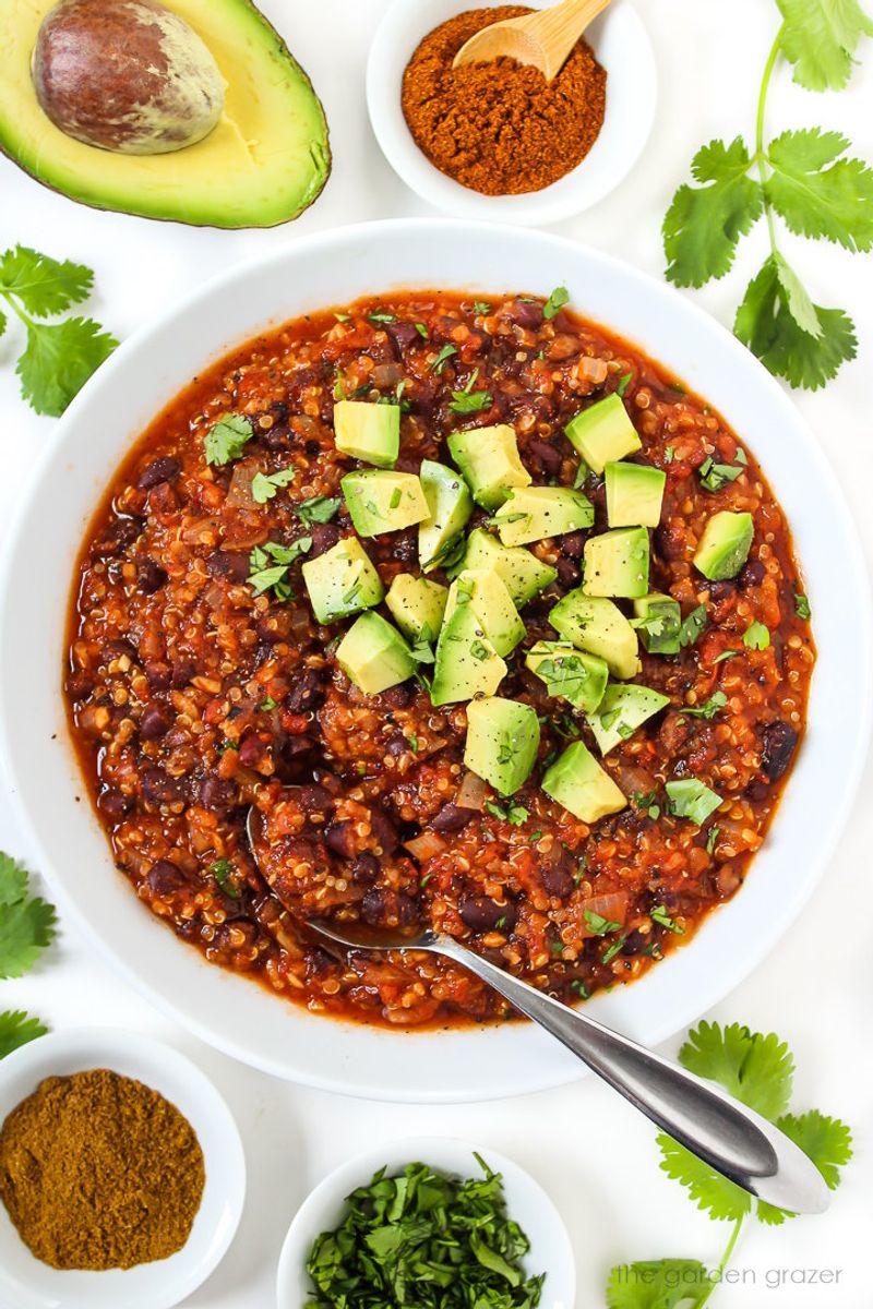 Quinoa and Black Bean Chili