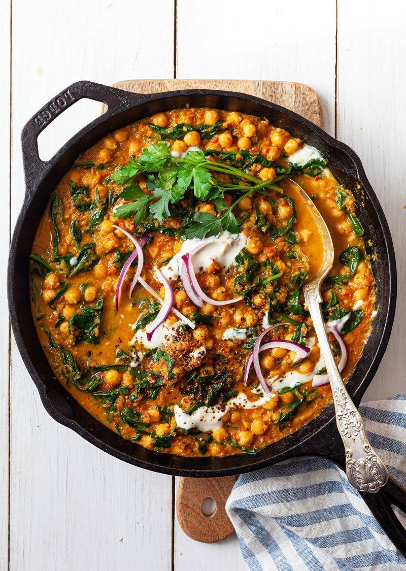 Chickpea and Spinach Curry