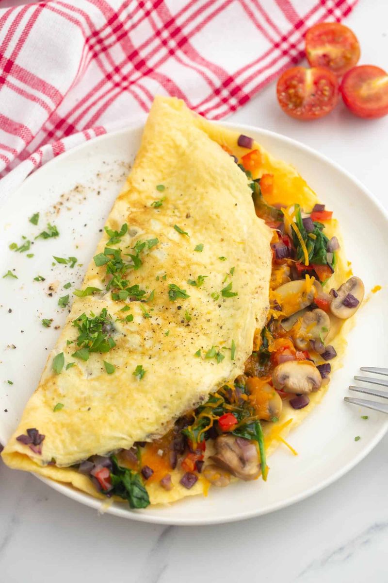 Veggie-Loaded Omelette