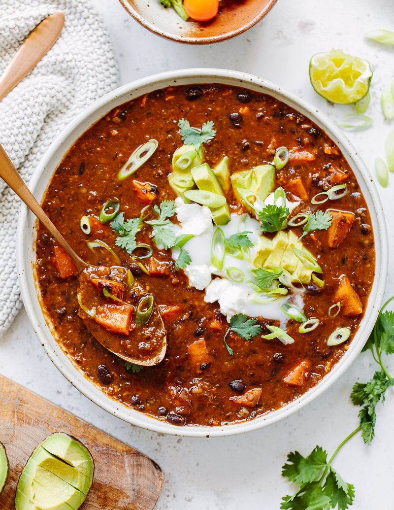 Sweet Potato and Black Bean Chili