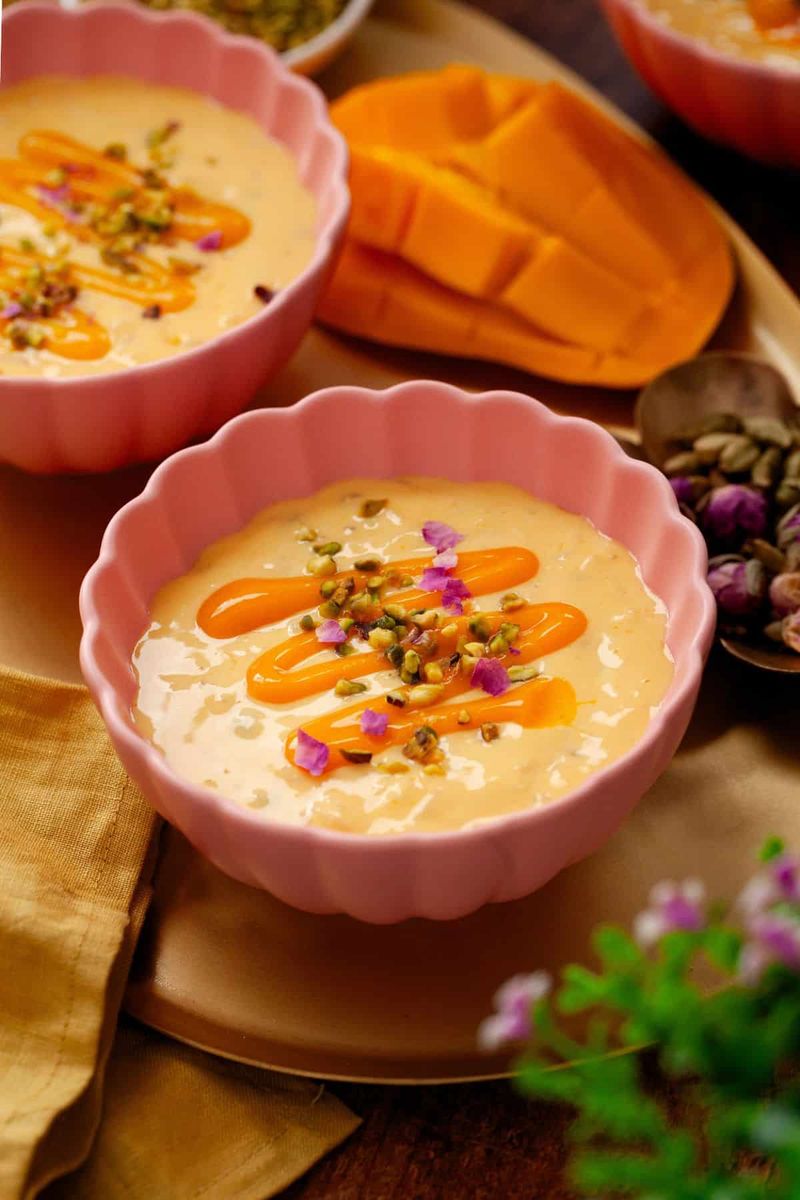 Mango and Rice Pudding