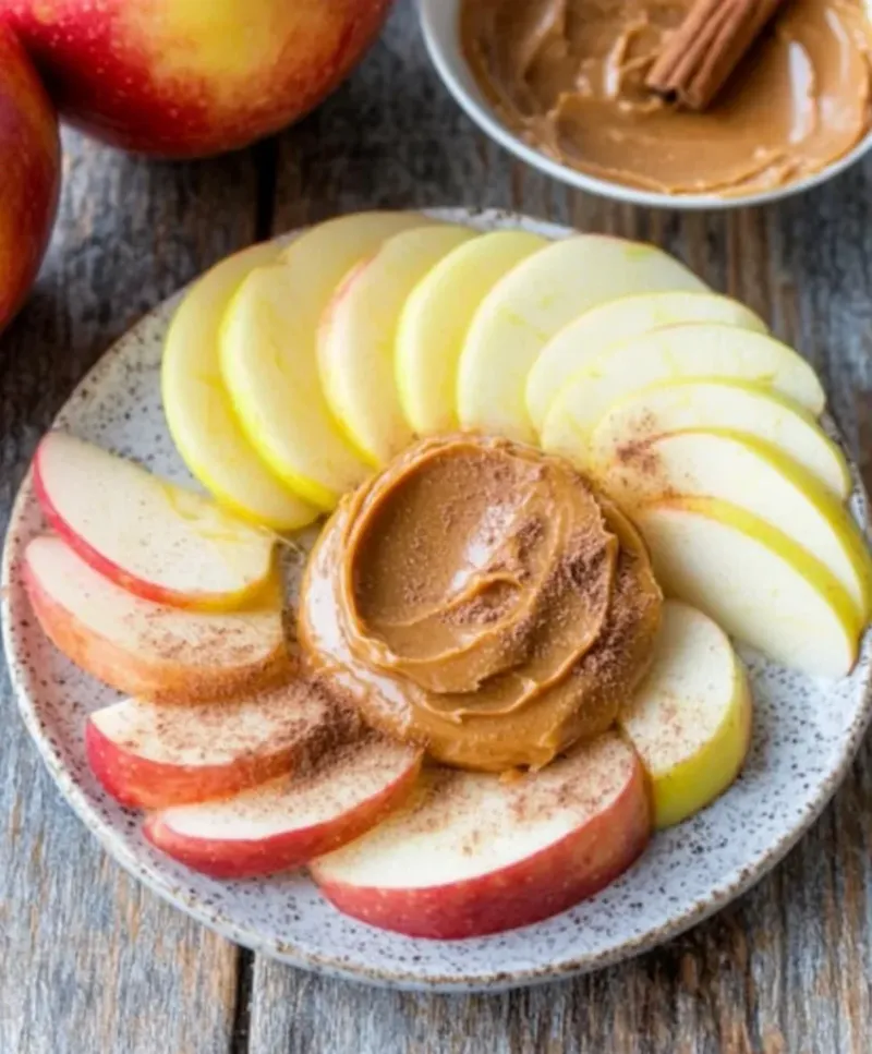 Apple Slices with Almond Butter