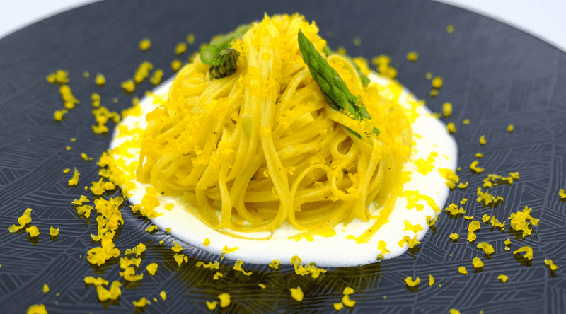 Saffron-Infused Spaghetti Carbonara