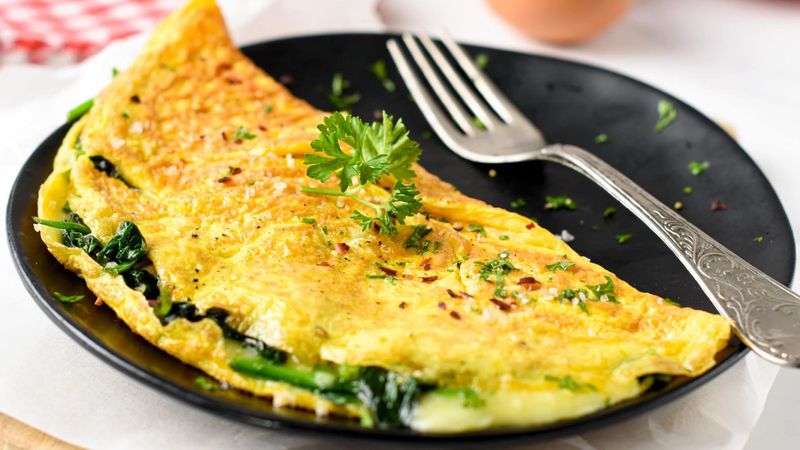 Spinach and Cheese Omelette