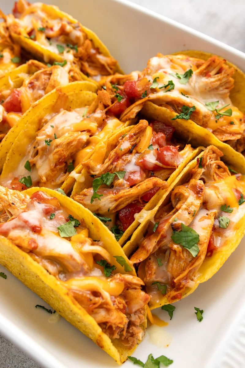Cheesy Chicken Tacos