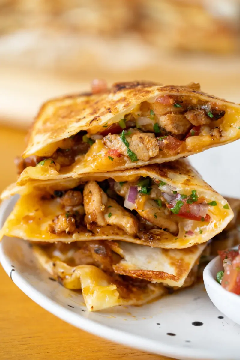 Cheesy Chicken Quesadillas
