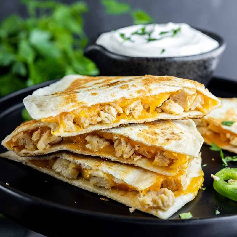 Cheesy Chicken Quesadillas