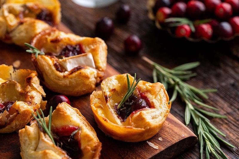 Brie and Cranberry Pastries