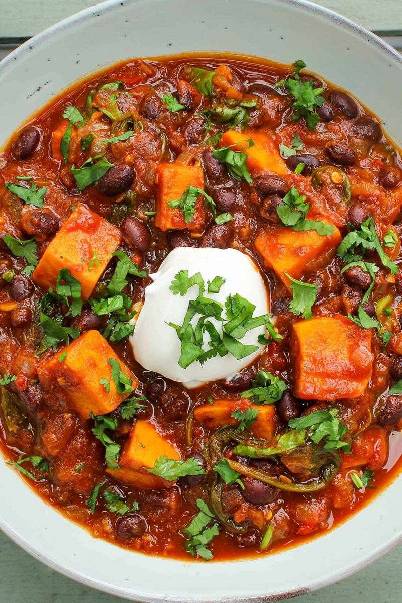Sweet Potato and Black Bean Chili
