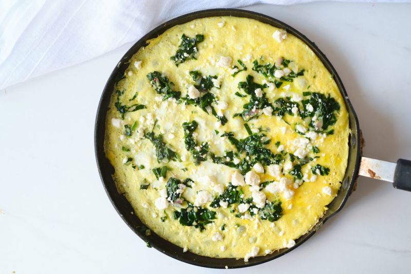 Spinach Feta Omelette