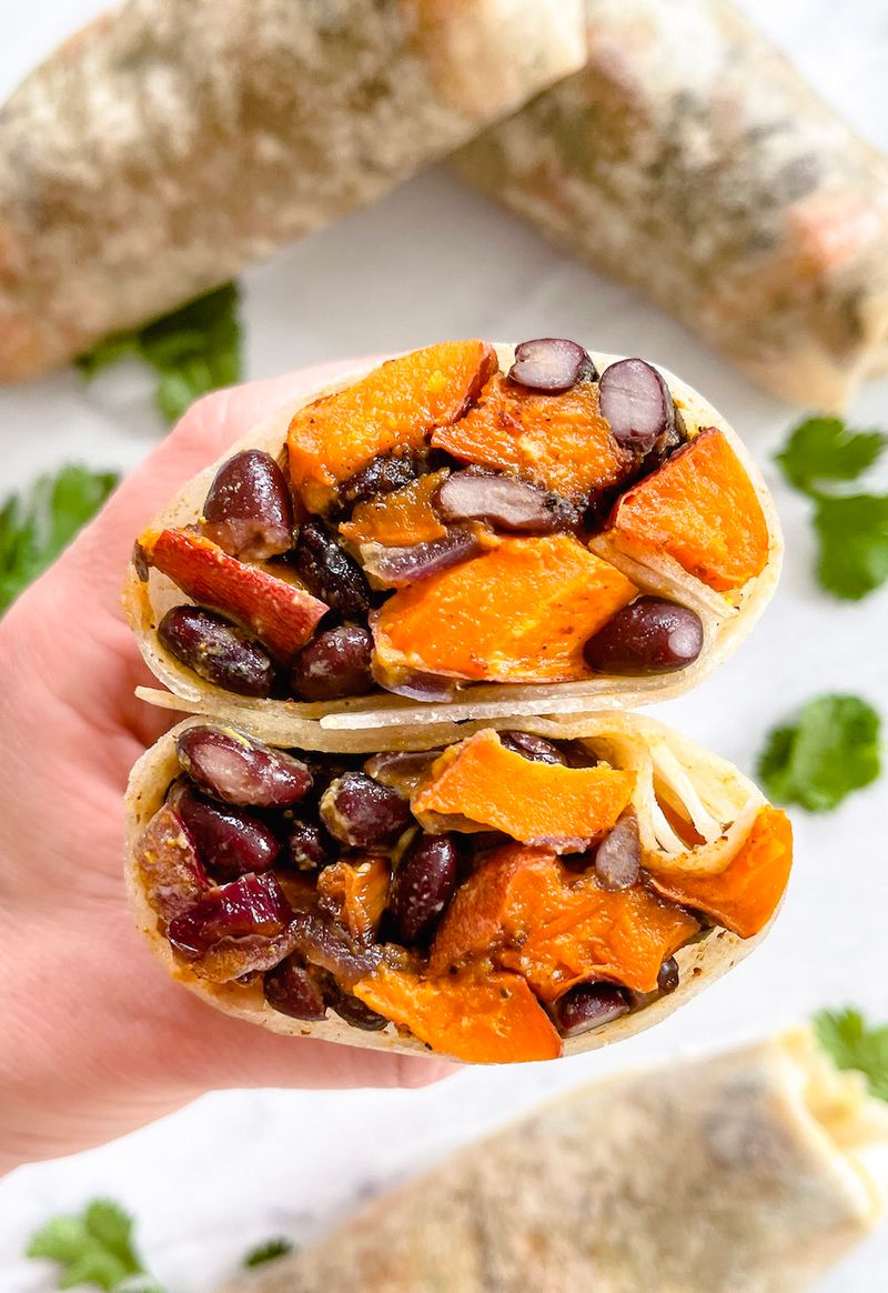 Sweet Potato and Black Bean Burritos