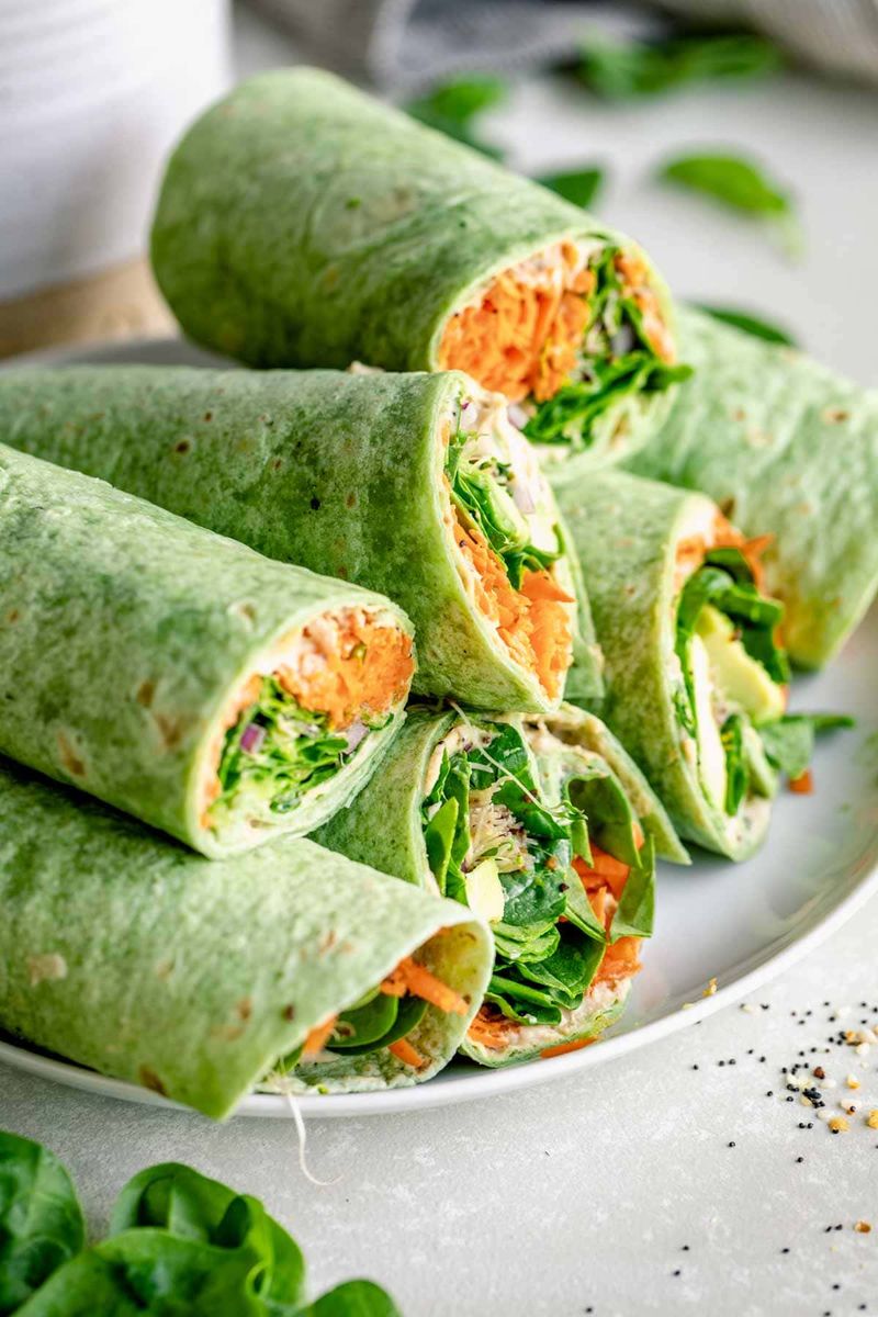 Hummus Veggie Wrap
