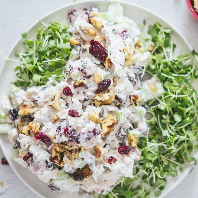 Cranberry and Walnut Chicken Salad