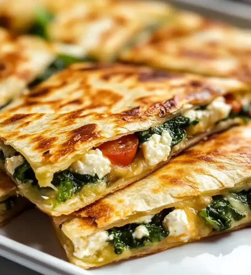 Spinach and Cheese Quesadillas