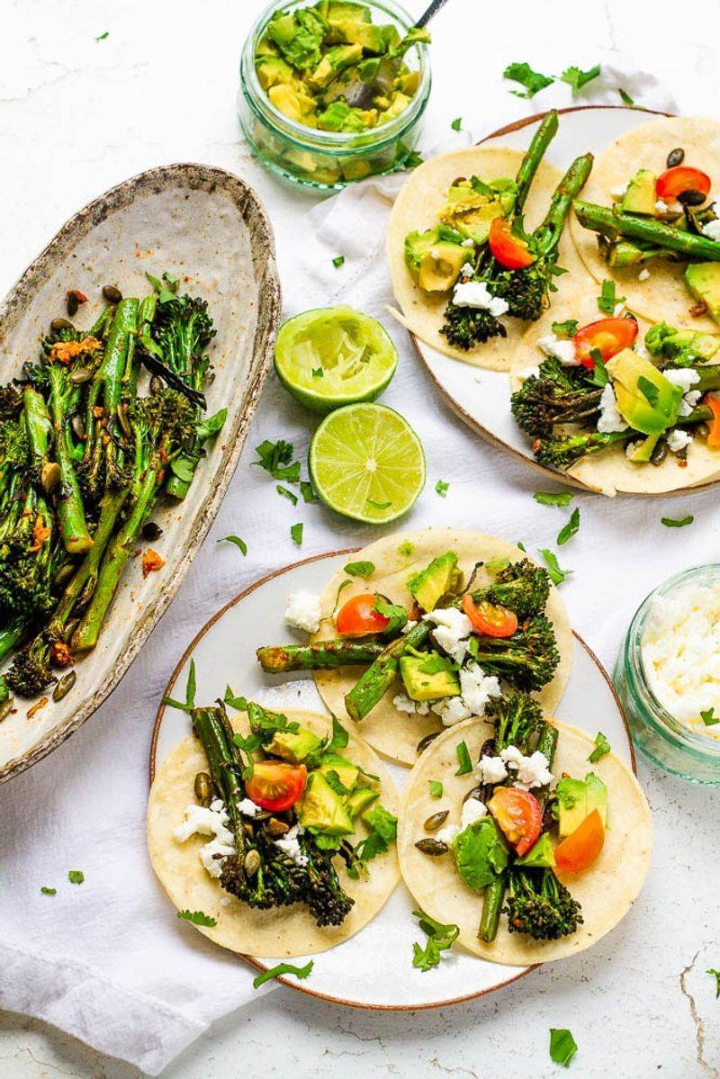 Charred Broccoli Tacos