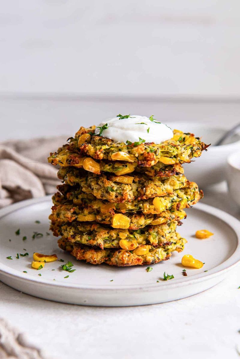 Zucchini and Corn Fritters