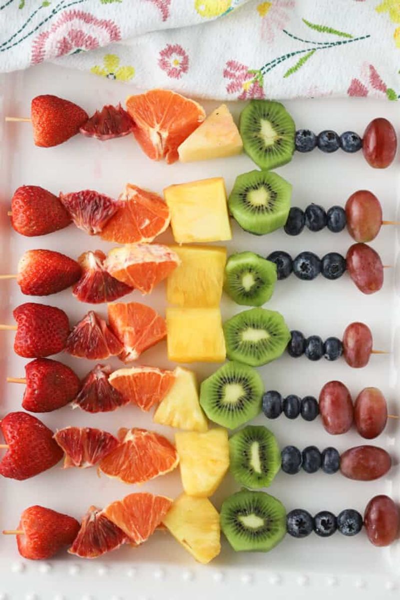 Rainbow Fruit Skewers
