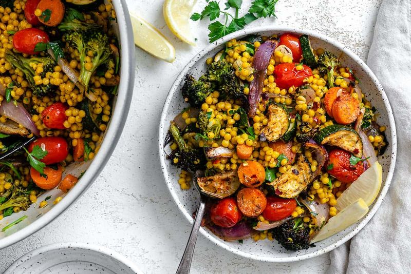 Couscous and Roasted Veggie Bowls