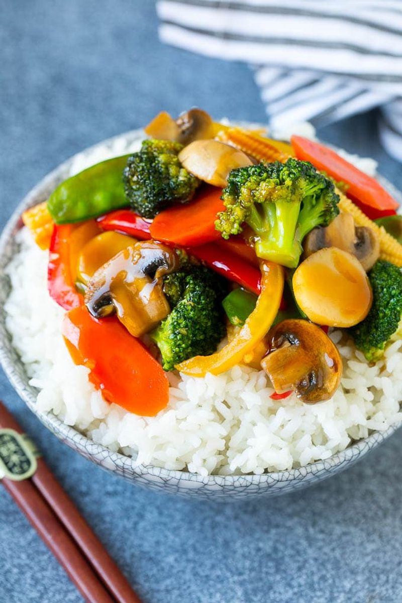 Veggie Stir-Fry with Rice
