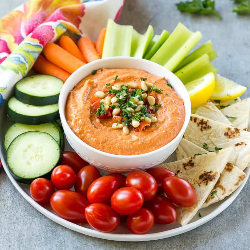 Roasted Red Pepper Hummus