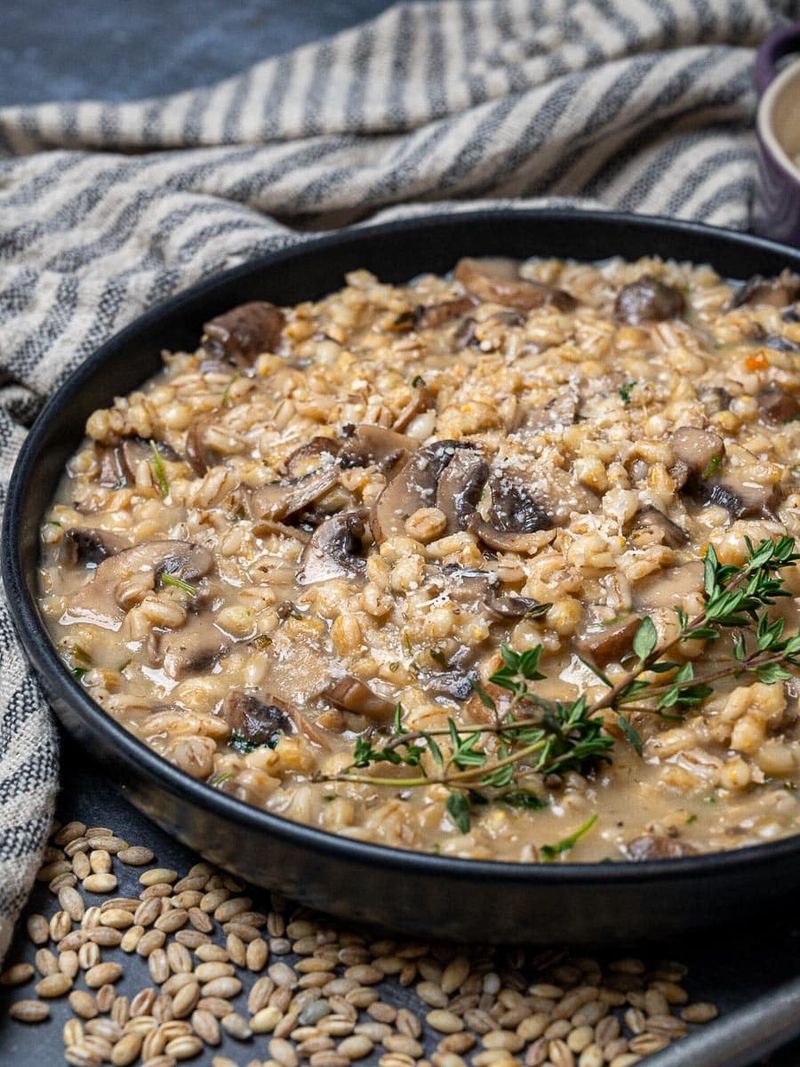 Mushroom Barley Risotto