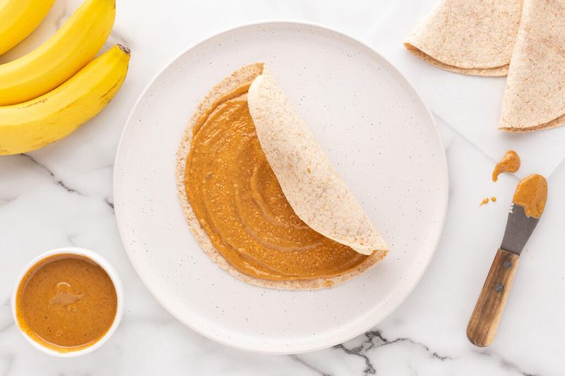 Nut Butter and Banana Wrap