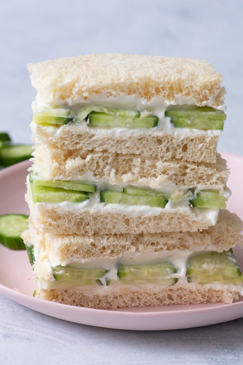 Cucumber and Cream Cheese Sandwiches