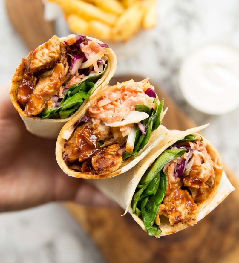 BBQ Chicken Wraps