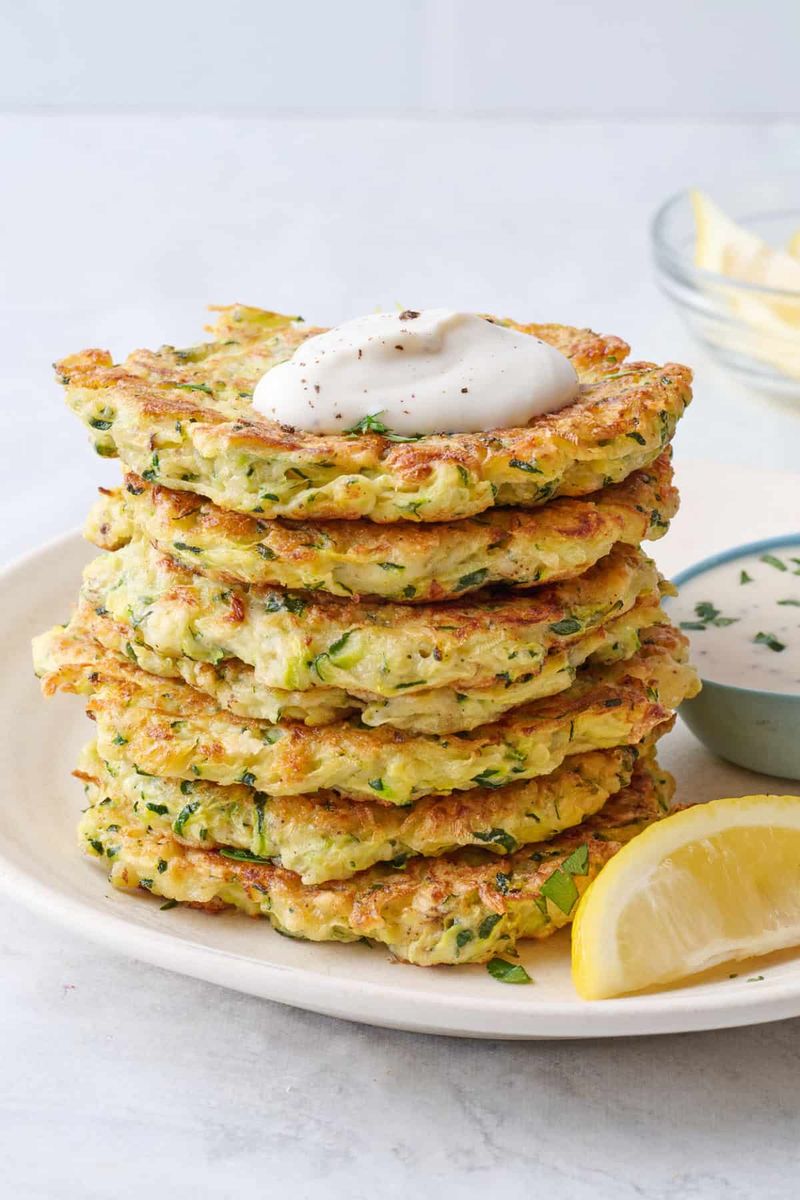Zucchini and Cheese Fritters