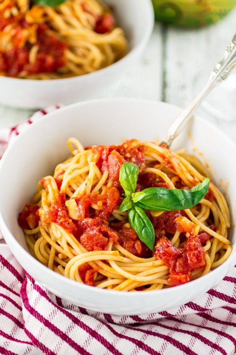 Spaghetti with Marinara Sauce