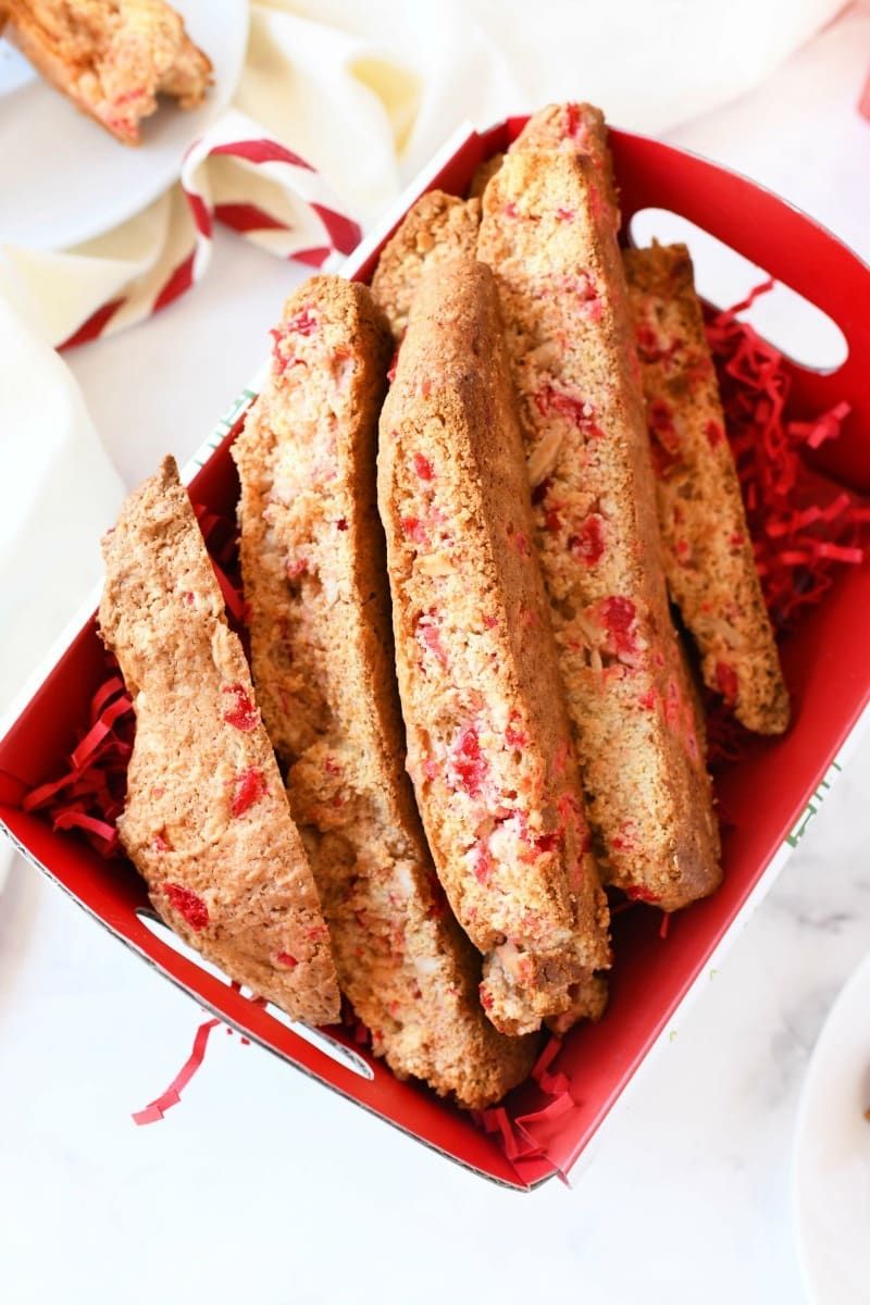 Almond Cherry Biscotti