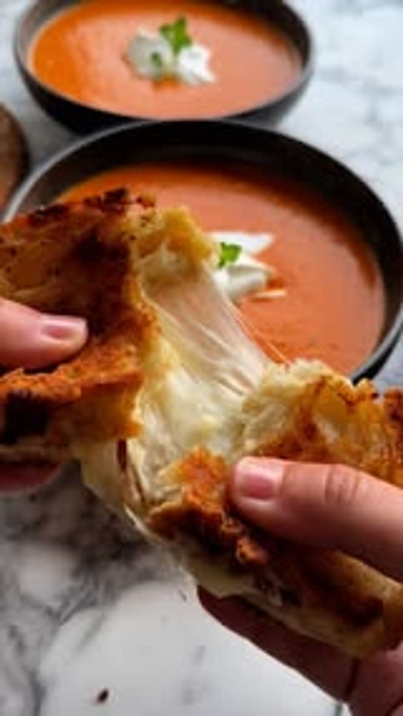 Grilled Cheese and Tomato Soup