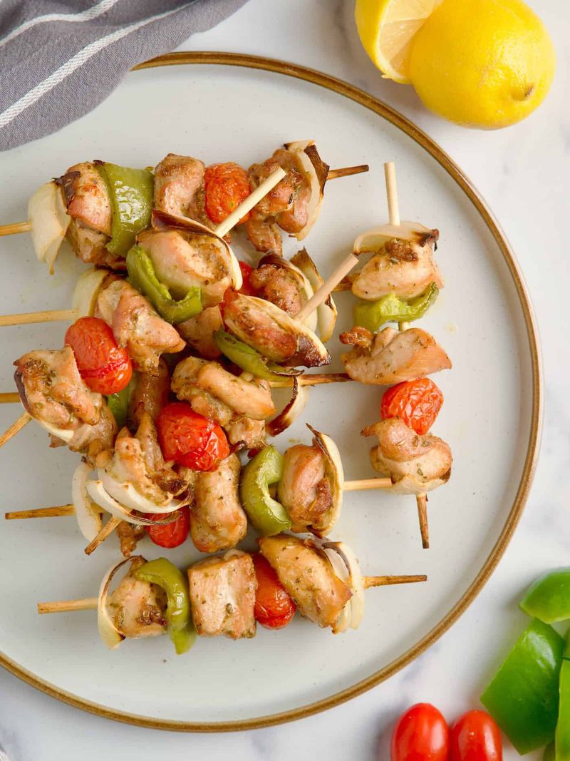 Chicken and Vegetable Skewers