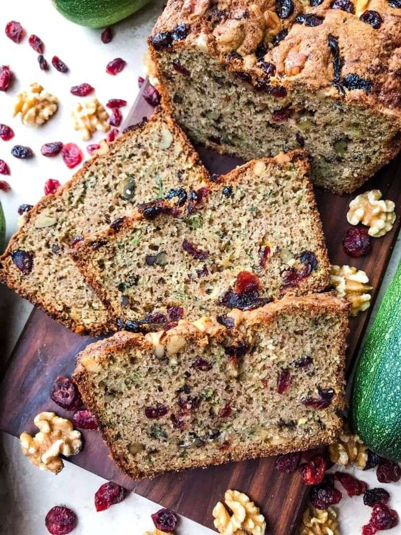 Zucchini Bread with Cranberries