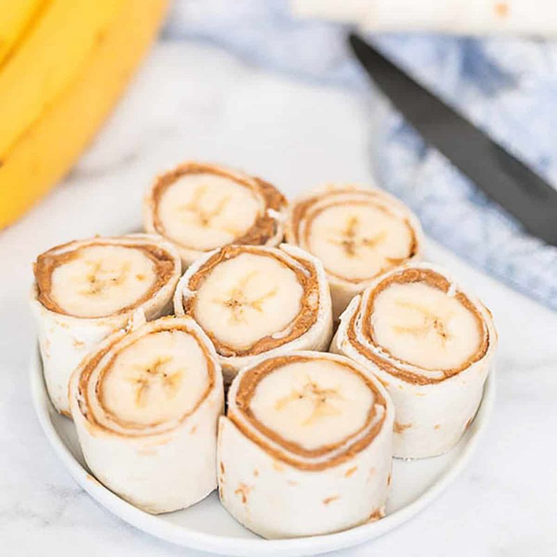 Peanut Butter and Banana Roll-Ups