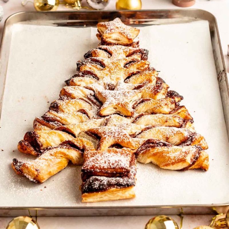 Nutella Christmas Tree Puff Pastry
