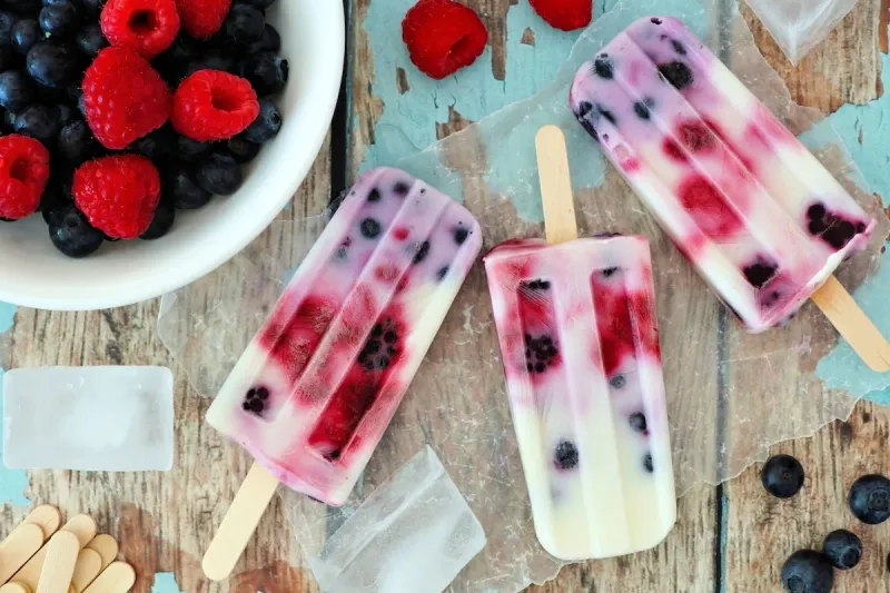 Frozen Yogurt Popsicles
