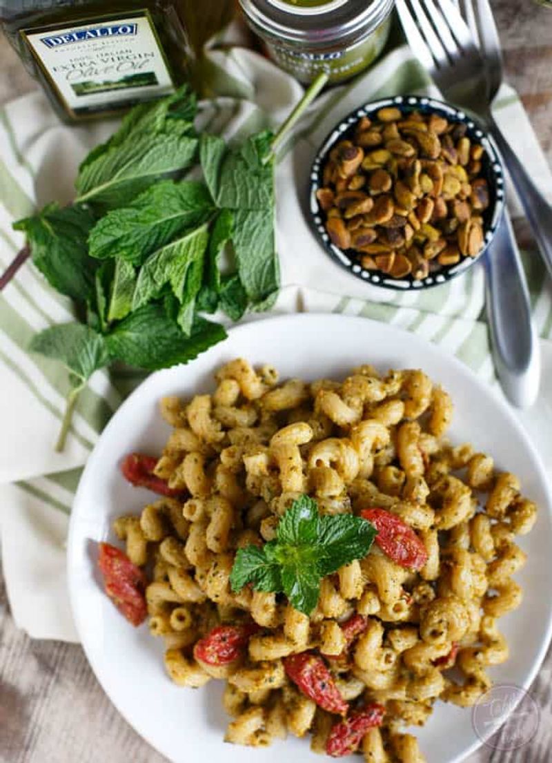 Peppermint Pasta with Pesto