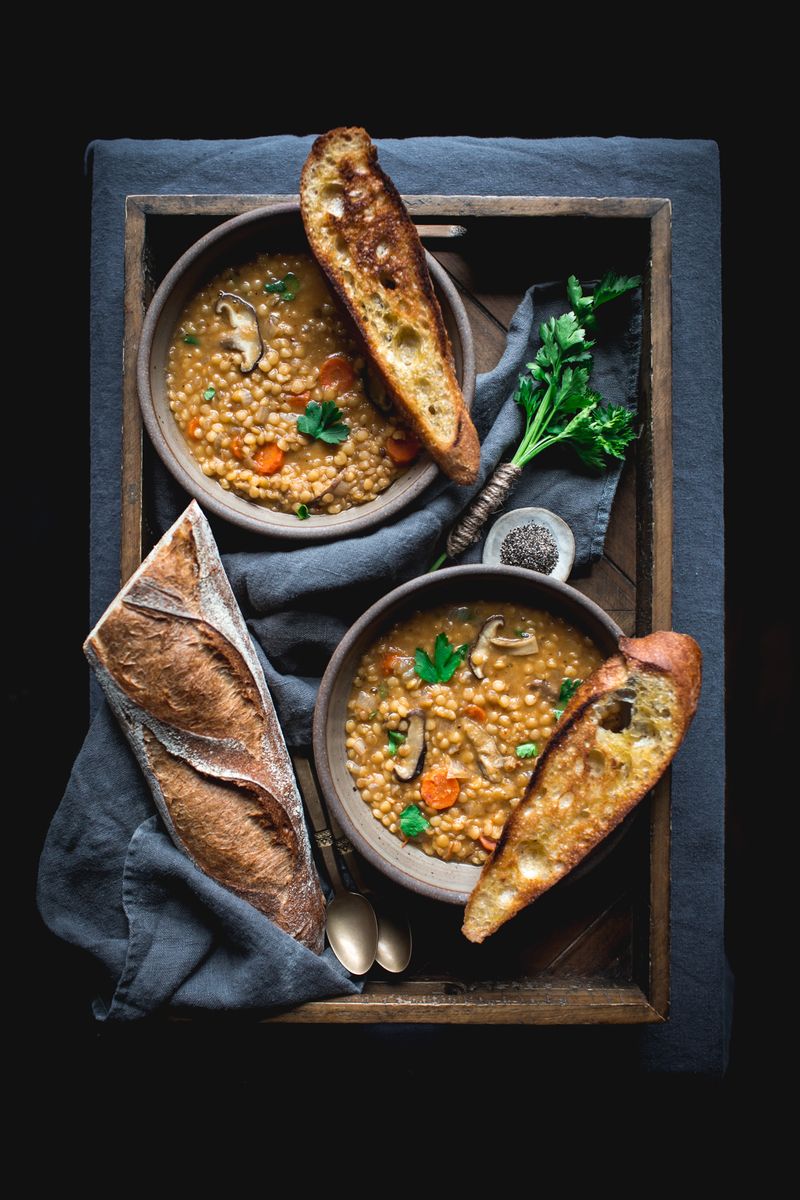 Mushroom and Lentil Stew