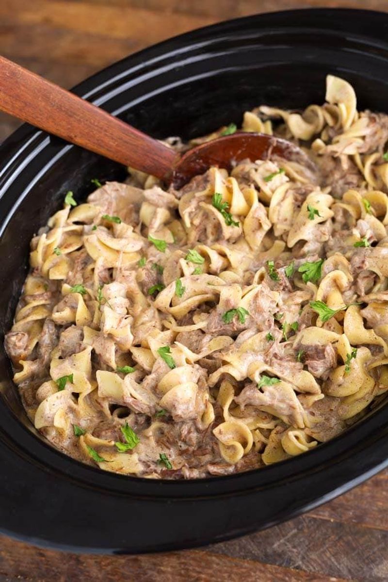 Crockpot Beef Stroganoff