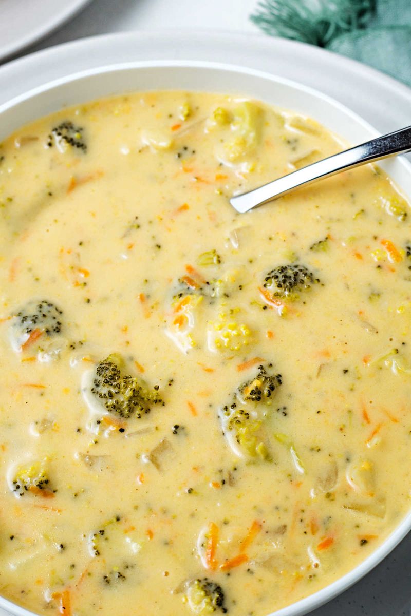 Creamy Broccoli and Cheese Soup