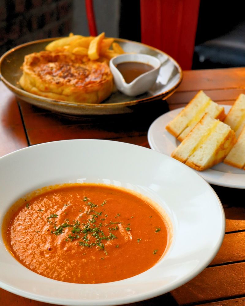 Tomato Soup with Grilled Cheese