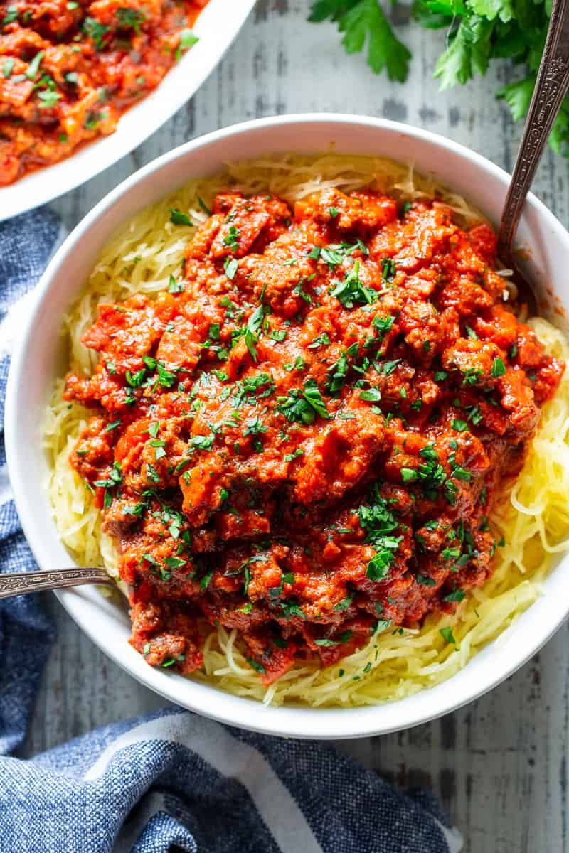 Spaghetti Squash Bolognese