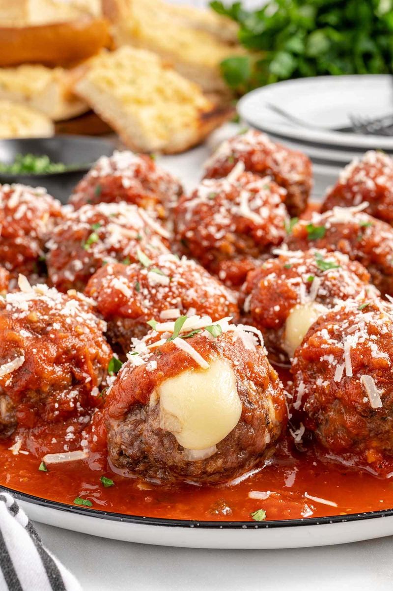 Cheese-Stuffed Meatballs
