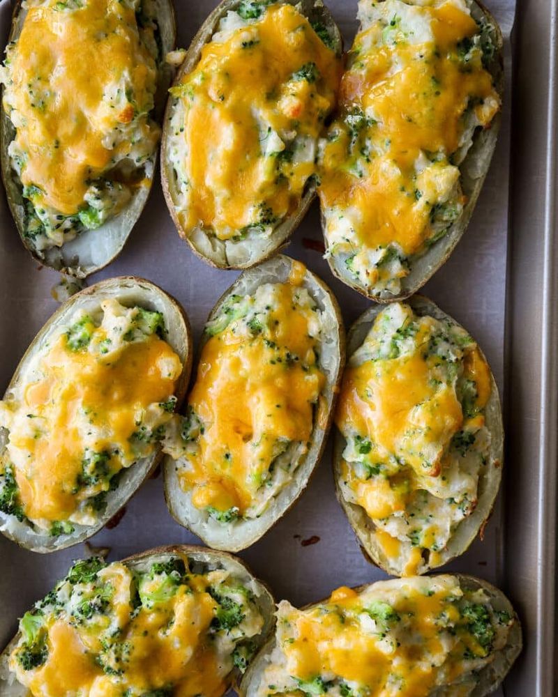 Broccoli and Cheese Twice-Baked Potatoes
